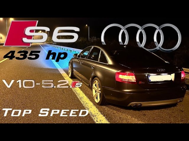 AUDI S6 quattro 5.2 FSI V10 (435 Hp) Acceleration & Top Speed