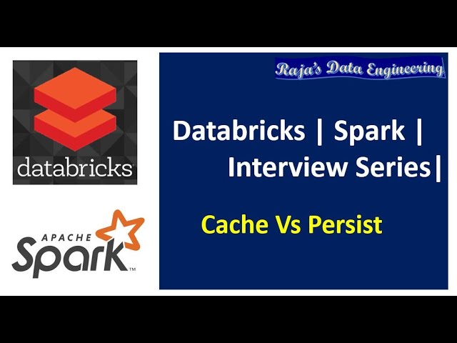 23. Databricks | Spark | Cache vs Persist | Interview Question | Performance Tuning