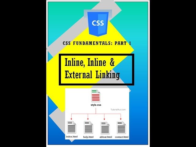 CSS Fundamentals #1: Internal, External & inline styling