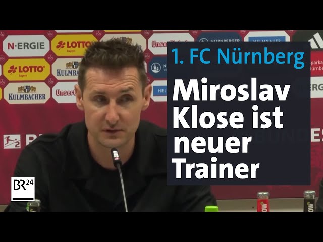 Miroslav Klose ist neuer Trainer des 1. FC Nürnberg | BR24