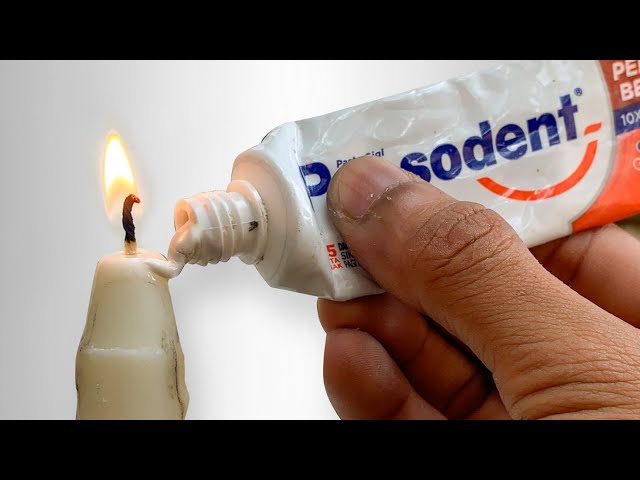 Don't Waste Money To Buy Candles, Just Prepare Toothpaste And You Will Be Amazed By This Discovery