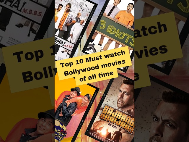 Top 10 Must Bollywood Movies To Watch on Sunday #movies #top10 #shorts #sanjaydutt #srk #aamirkhan