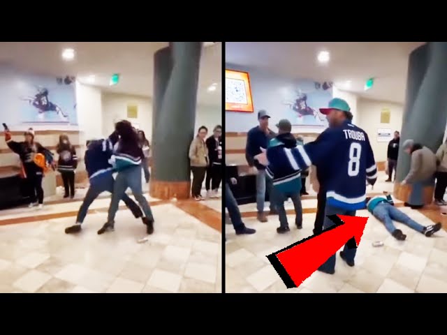 Seriously Scary Scene Follows Fan Fight at Hockey Game