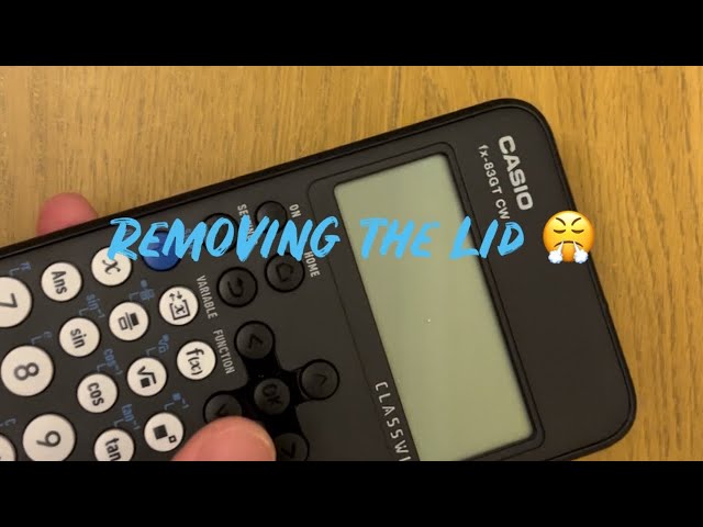 How To Get The Lid Off The New Casio fx83GT CW scientific calculator (How to open!)