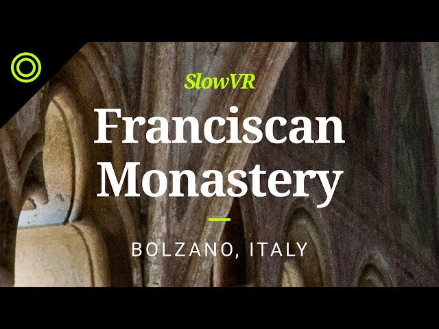 Drizzly Morning at a Franciscan Monastery - Bolzano, Italy [Slow VR 8K 360° Video & Sound]