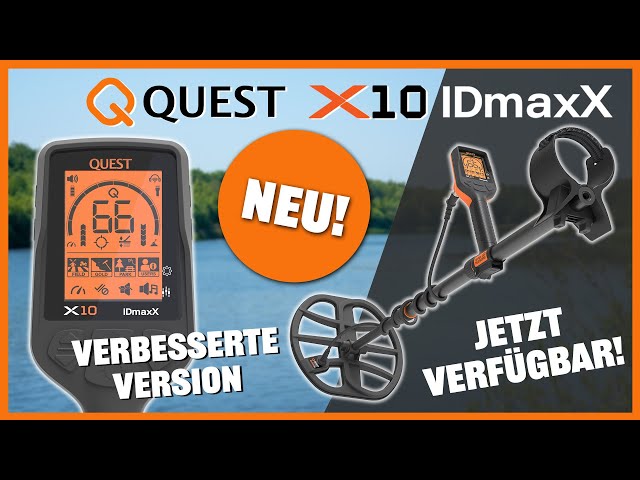 STARKE SUCHTIEFE! Erlebt den neuen Quest X10 IDmaxX Metalldetektor - X10 IDmaxX Deutsch