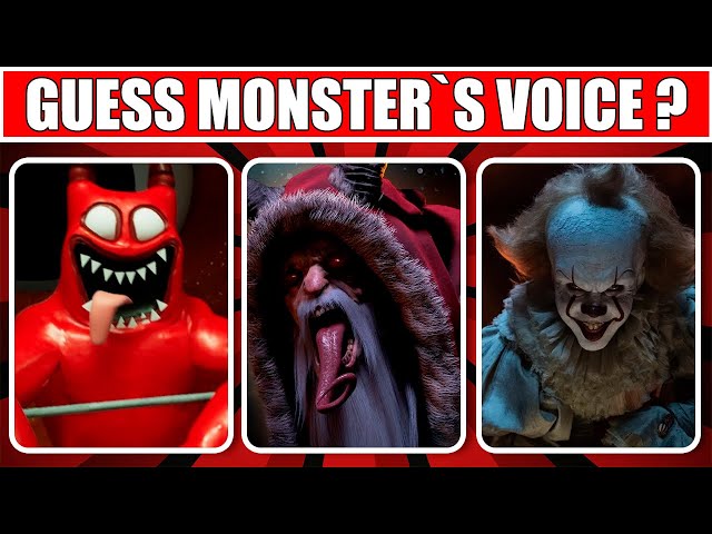 Guess the MONSTER'S VOICE | Krampus, Rush, Cartoon Cat, PennyWise, M3gan, Yellow, Smile Cat