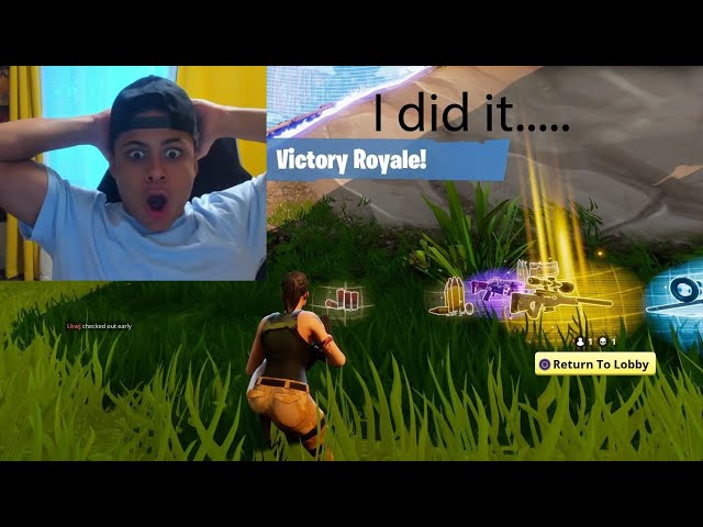 i won my *FIRST* victory royale....