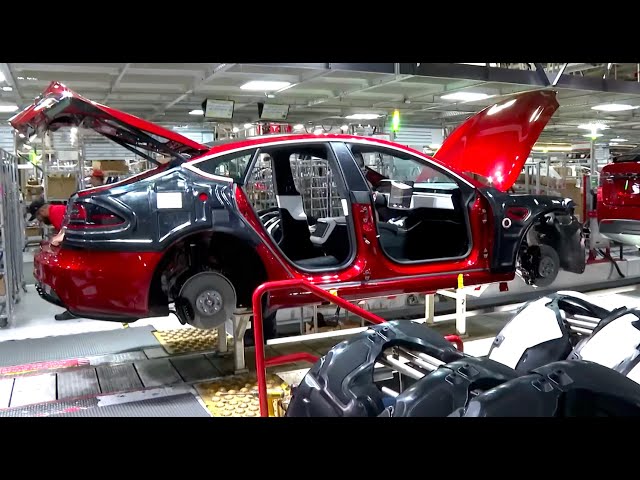 Production In Mega Factory & New 2024 Tesla Model 3 Upgraded