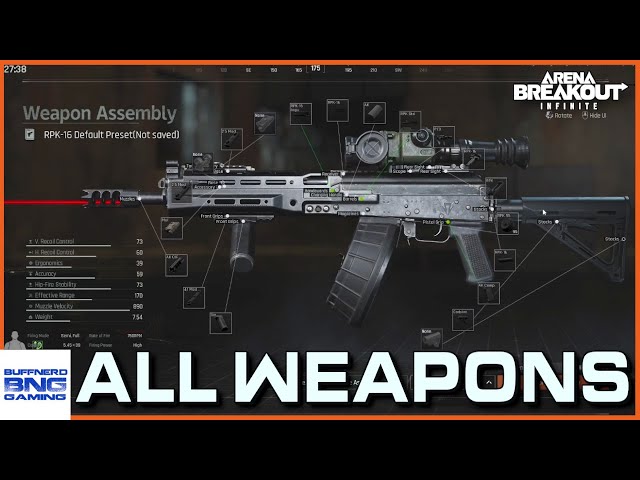 All Weapons - Arena Breakout Infinite Closed Beta