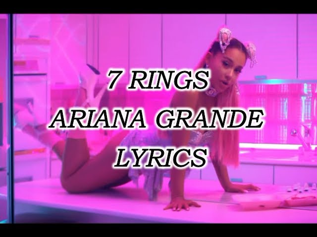 7 rings Lyrics Ariana Grande