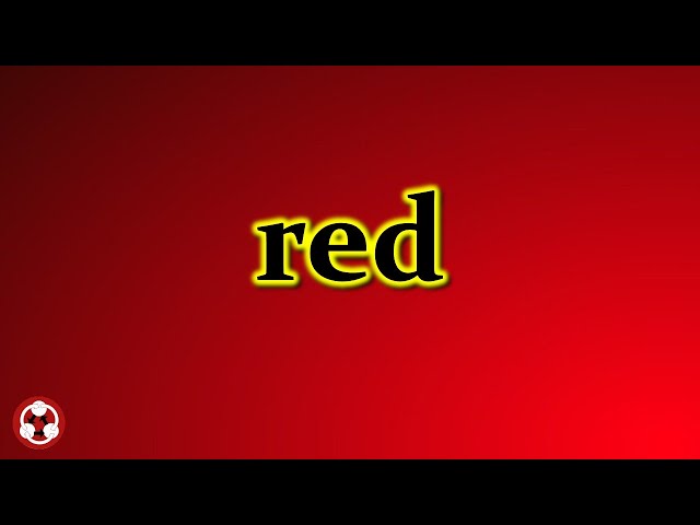 2 Color 颜色 How to pronounce red 红色 #howtopronounce  #foreignlanguage #colors #red