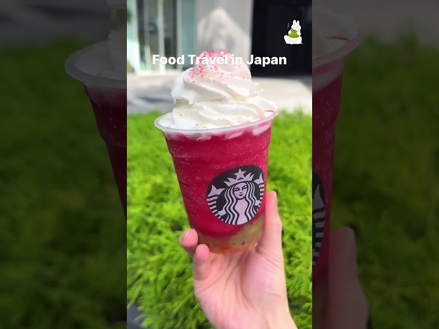 🍓 Strawberry Starbucks Coffee #drink #japan #starbucks #coffee #cafe #strawberry #travel #shorts 🍓