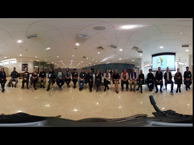 A 360 Degree view of the 360-VR Empathy Experiential  Workshop NERCOMP at Fairfield U Dec 5 2018 1