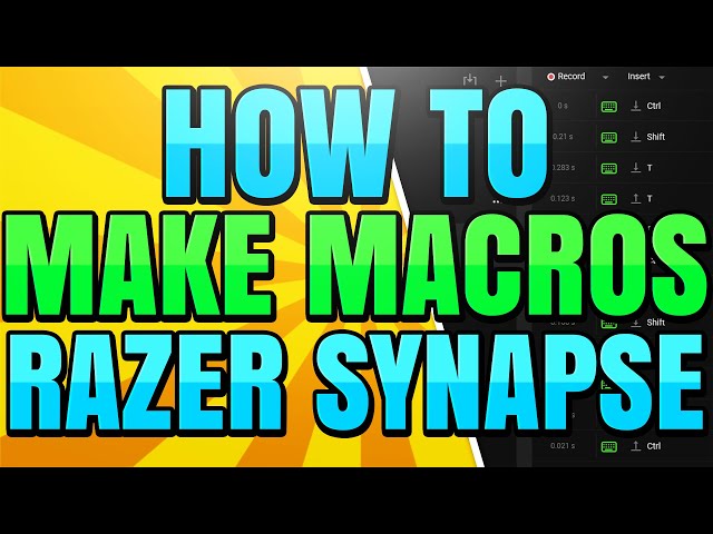 How to Create a Macro with Razer Synapse Software (Keyboard & Mouse Macros)