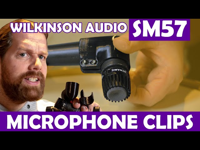 SM57 Special Microphone Holder - Wilkinson Audio Mic Clips Holder - Quick review