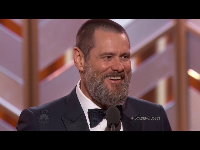 Jim Carrey Speech At The Golden Globe Awards"خطاب جيم كاري مترجم للعربية"