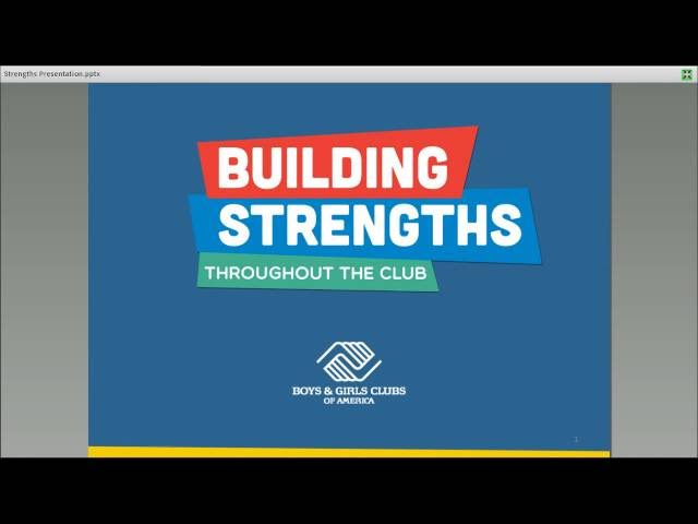 Webinar 01 - Communicating With Youth: A Strengths Based Approach