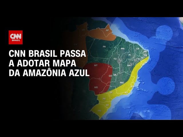 CNN Brasil passa a adotar mapa da Amazônia Azul | CNN PRIME TIME