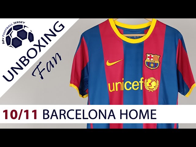 Barcelona Home Retro Jersey 10/11 Messi (FC24Shop) Fan Version Unboxing Review