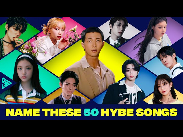 [KPOP GAME] CAN YOU NAME THESE 50 HYBE SONGS? | Visually Not Shy