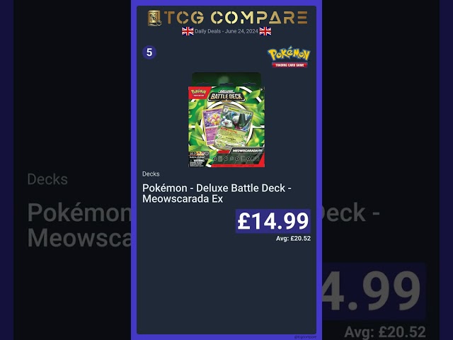 Pokémon TCG Daily Deals! United Kingdom 2024-06-24