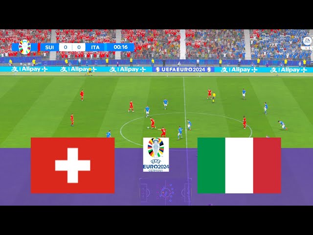 Switzerland vs Italy - UEFA EURO 2024 | Full Match All Goals | FC 24 Gameplay