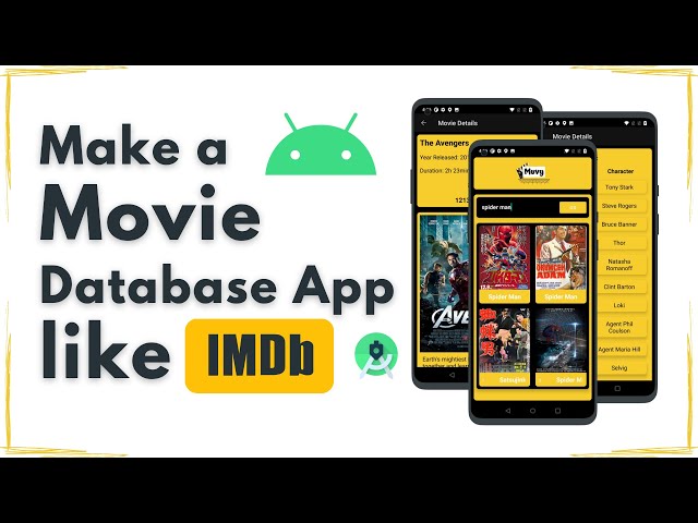 Make a Movie Database App like "IMDB" | Android Project Full Tutorial