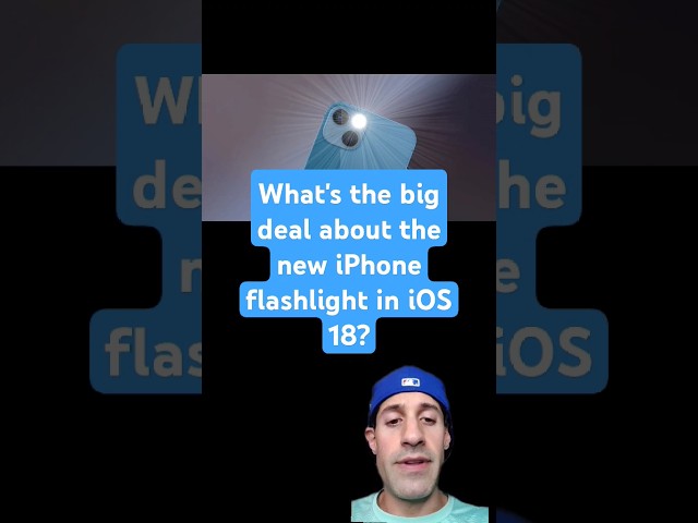Why the new #flashlight for #ios18 is quite useful! #apple #ios #upgrade #beam