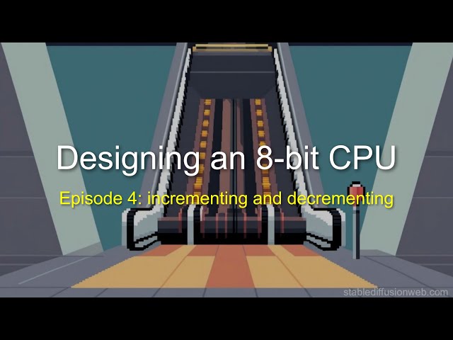 Designing an 8-bit CPU - 4 - incrementing and decrementing