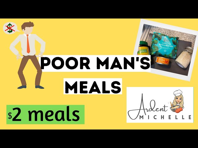 POORMAN'S MEALS | WHAT TO EAT WHEN YOU HAVE NO MONEY | FRUGAL MEALS