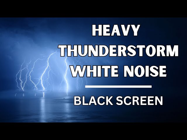 Fall Asleep Instantly: Heavy Thunderstorm And Rain Sounds For Relaxation | White Noise Zen Zone