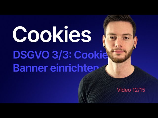 COOKIE BANNER rechtssicher in WORDPRESS + ELEMENTOR erstellen | 12 DSGVO 3/3 – Cookie Banner