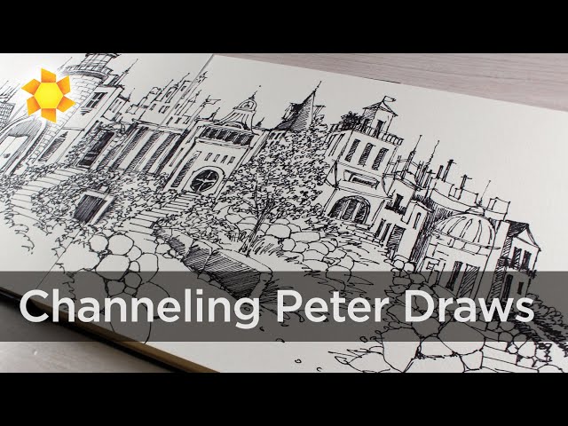 Drawing like 'Peter Draws' - a favorite YouTuber