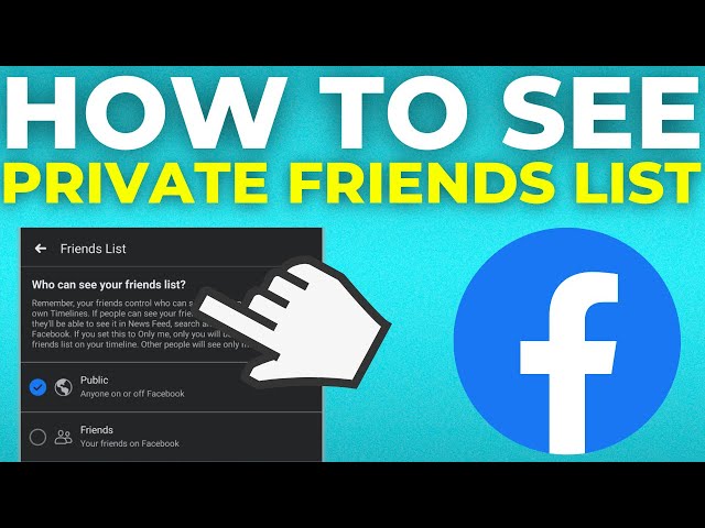How To See Private Friends List On Facebook (2024)
