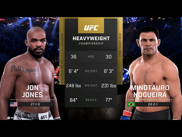 Jon Jones vs. Minotauro Nogueira Full Fight - UFC 5 Fight Night