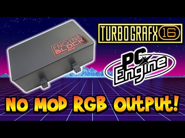 No Mod RGB For TurboGrafx-16 & PC Engine! Engine Block AV Review