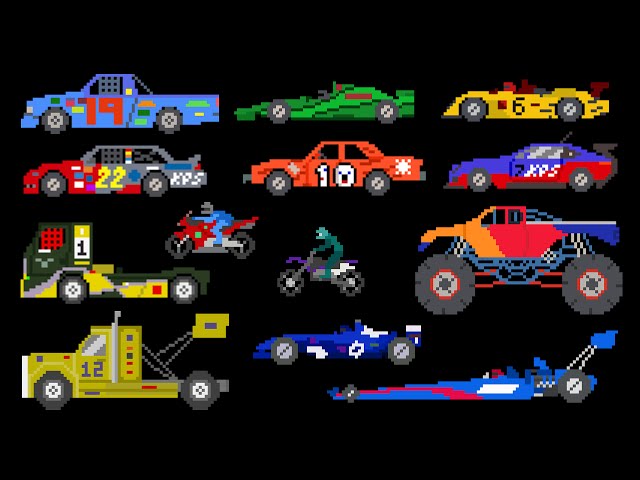 Sports Vehicles - Racing Cars & Trucks - The Kids' Picture Show (Fun & Educational Learning Video)
