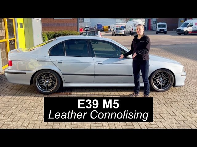 E39 BMW – Leather Connolising | Dragon Car Alarms | Replenishes Scratches and Fading | Looks New
