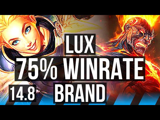 LUX vs BRAND (MID) | 75% winrate, 10/2/10, Legendary | NA Master | 14.8