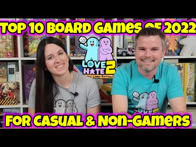 Top 10 Board Games for Casual & Non-Gamers of 2022 | Love 2 Hate Board Game Reviews #boardgames