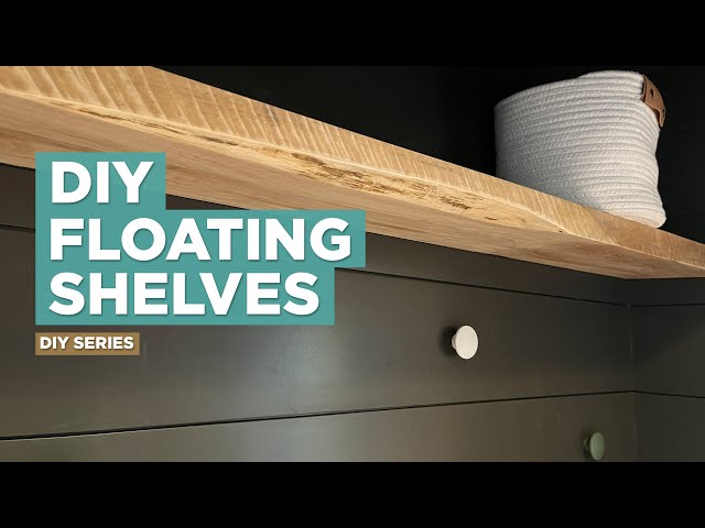 How to make floating shelves out of solid wood - DIY
