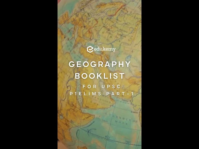 Booklist for Geography optional - Part 1