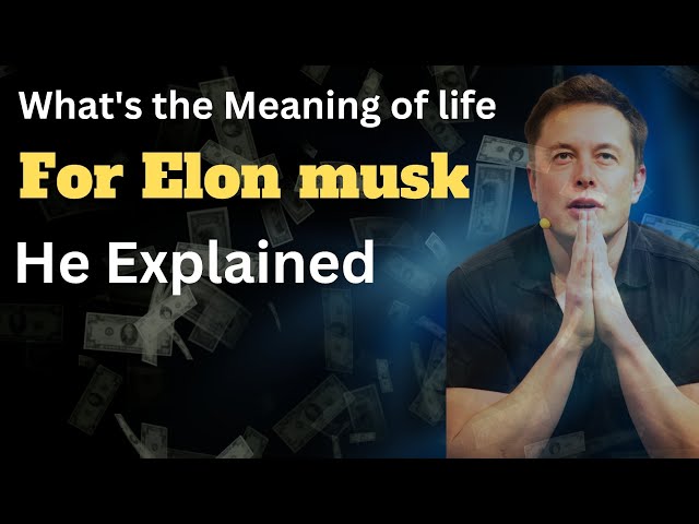 Elon musk shared his perspective on meaning of life🔥| Life lessons