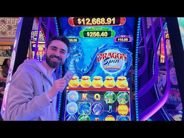 My First High Limit Slot Session! The New Dragon Spin Slot at Peppermill in Reno!
