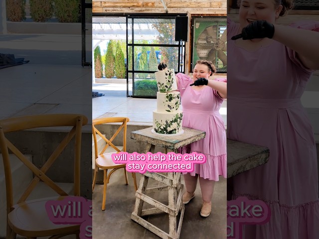 DITL Baker Delivering a Wedding Cake! #cakedecorating #shorts #weddingcake #cakedelivery