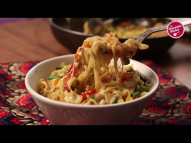 How To Make maggi Noodles - Loaded Cheese Maggi Masala-Instant One Pot Maggi Recipe-Sharmilazkitchen