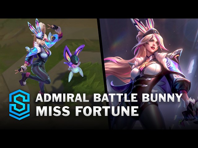Admiral Battle Bunny Miss Fortune Skin Spotlight - Pre-Release - PBE Preview - League of Legends