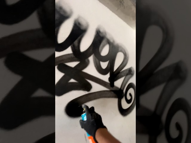 How to FLARE TAG.   #graffiti #tagging #spraypaint