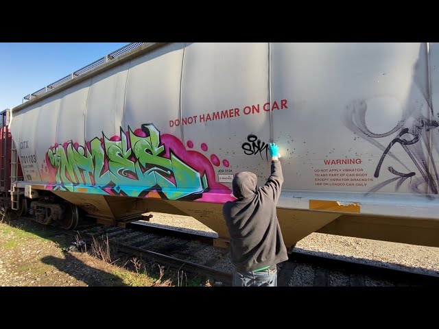 New Camera! New Video! SDK April 2020 - Big Miles One - Train Graffiti Video - Canada